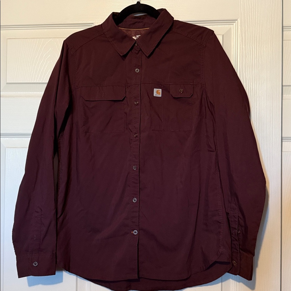 Carhartt Maroon Long Sleeve Shirt
